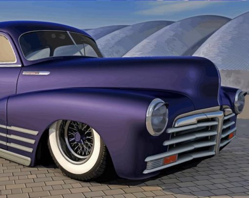 Purple 48 Chevrolet Fleetline paint by number