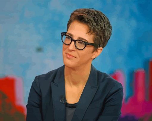 Rachel Maddow Tv Presenter paint by number