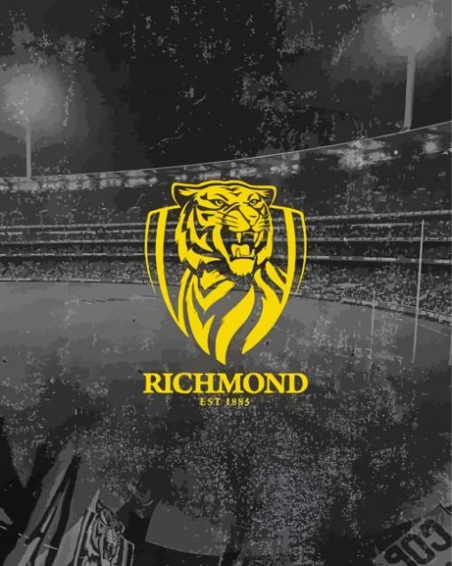 Richmond Tigers FC paint by number