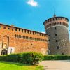 Sforzesco Castle In Milan paint by number