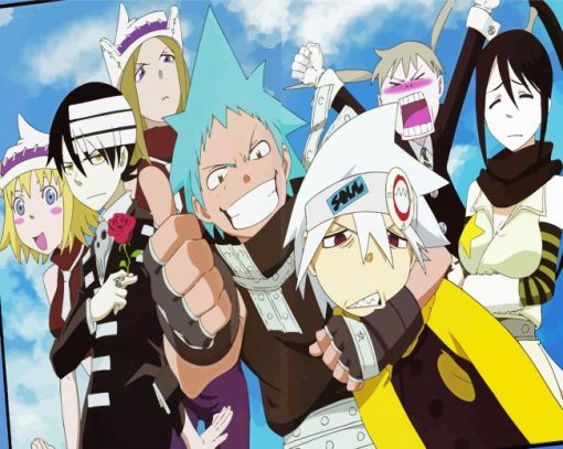 Soul Eater Anime Characters paint by number