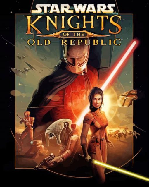 Star Wars Knights Of The Old Republic Game Poster paint by number