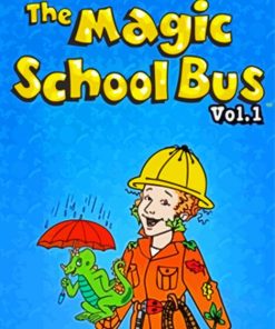 The Magic School Bus paint by number