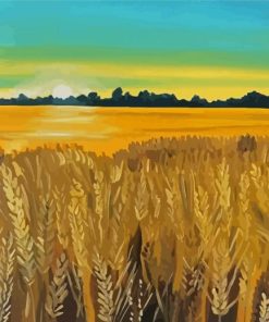 The Wheat Field paint by number