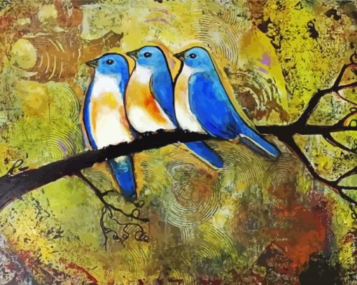 Three Birds Art paint by number