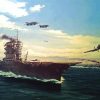 Uss Lexington Aircraft Carrier Art paint by number