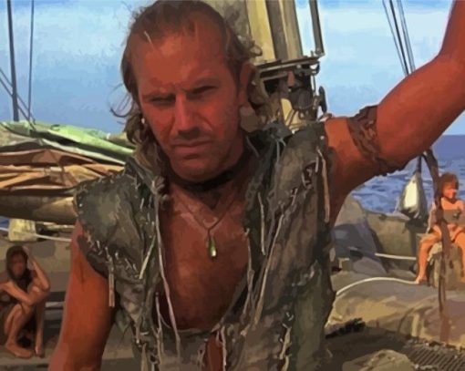 Waterworld Movie Character paint by number