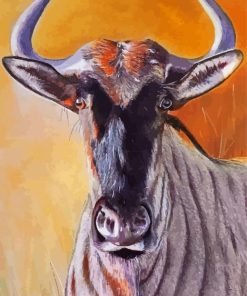 Wildebeest Art Paint by number