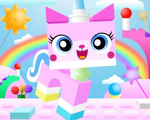 Aesthetic Unikitty paint by number