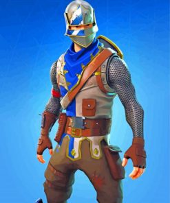 Blue Squire Character paint by number