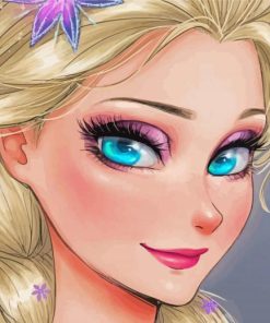 Elsa Modern Disney Princess paint by number