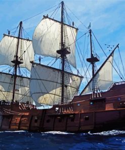 Gallion Ship paint by number