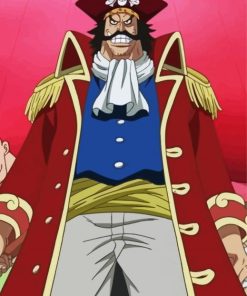 Gold Roger Pirates One Piece Anime Paint by number