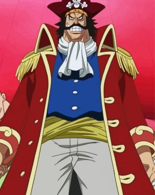 Gold Roger Pirates One Piece Anime Paint by number