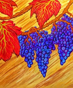 Grapevines Fruits Art paint by number