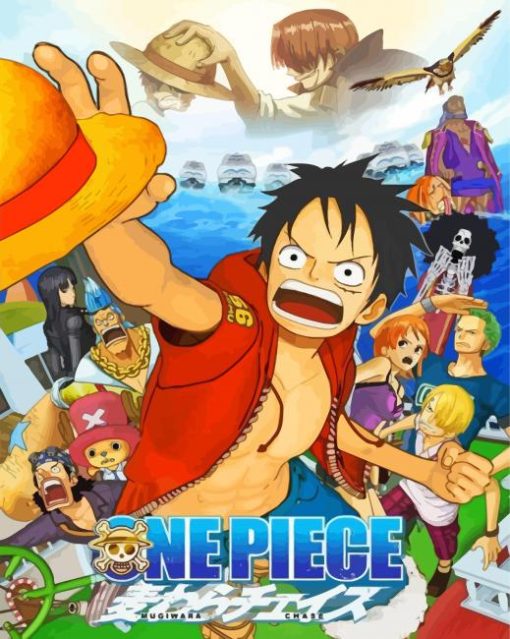 One Piece Mugiwara paint by number