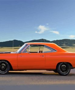 Orange 69 Roadrunner Car Paint by number