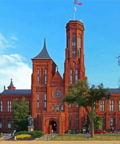 Smithsonian Castle paint by number