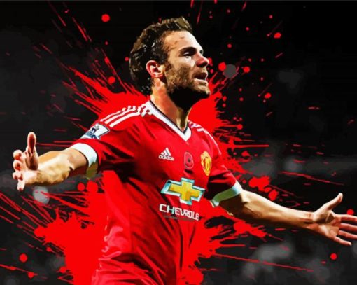 Splatter Juan Mata paint by number