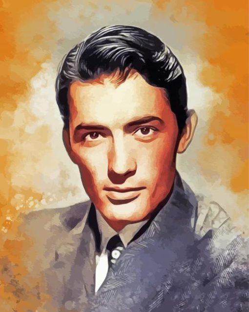 Vintage Gregory Peck Art paint by number