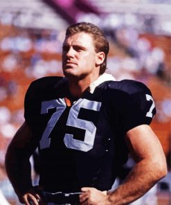 Vintage Howie Long paint by number