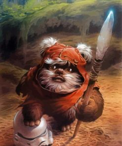 wicket Star Wars Character paint by number