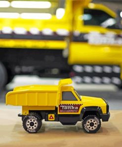 Yellow Tonka Truck paint by number