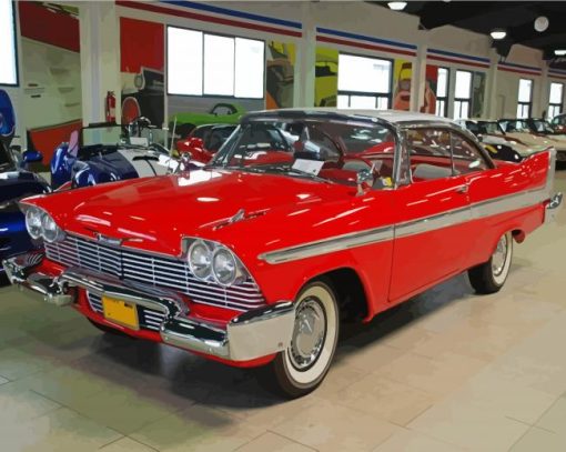 1958 Plymouth Fury paint by number