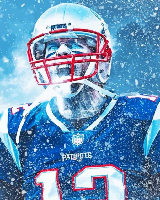 Abstract Tom Brady paint by number