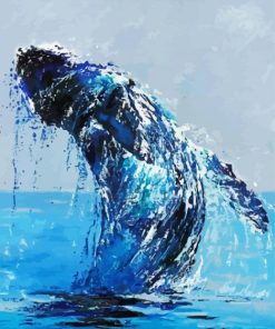 Abstract Whale paint by number