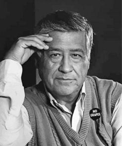 American Civil Rights Activist Cesar Chavez paint by number