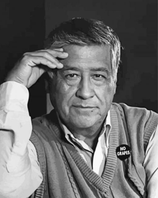 American Civil Rights Activist Cesar Chavez paint by number