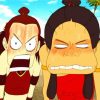 Angry Katara And Suki paint by number