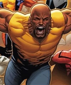 Animated Luke Cage paint by number