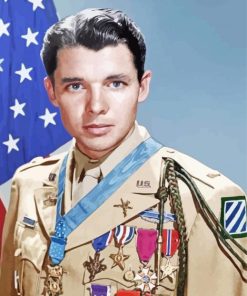 Audie Murphy paint by number