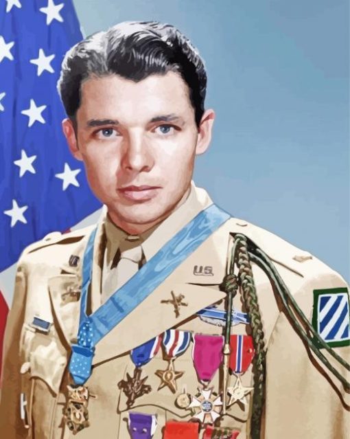 Audie Murphy paint by number