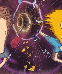 Beavis And Butthead Do The Universe paint by number