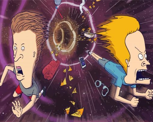 Beavis And Butthead Do The Universe paint by number