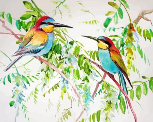 Bee Eater Birds paint by number