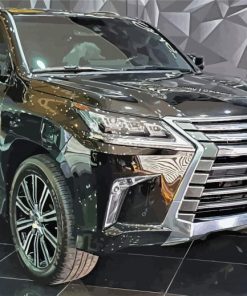 Black Lexus Gx Car paint by number