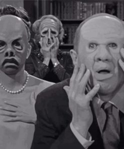 Black And White The Twilight Zone Characters Paint by number