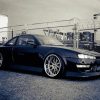 Black And White Nissan 200sx paint by number