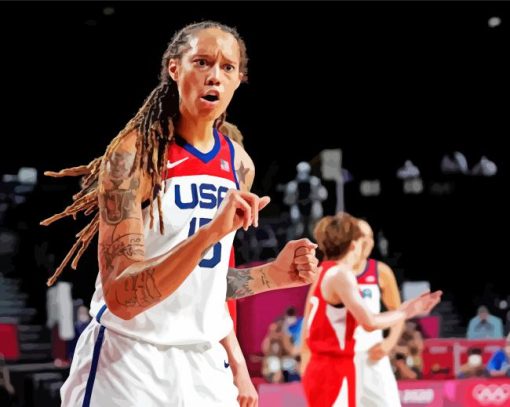 Brittney Griner paint by number