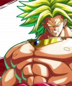 Broly Anime Character paint by number