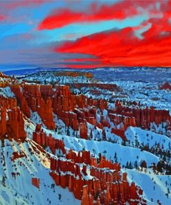 Bryce National Park View paint by number