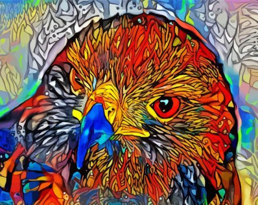 Buzzard Art paint by number