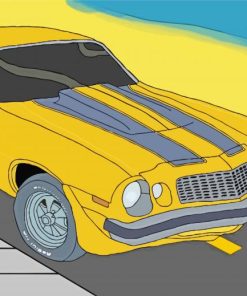 Camaro 1977 Art Paint by number