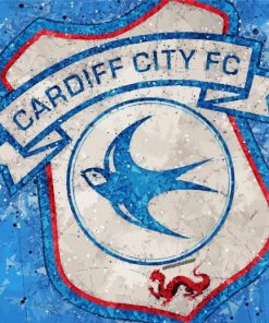 Cardiff City Football Logo paint by number