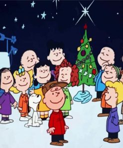 Charlie Brown Christmas Tv Movie paint by number