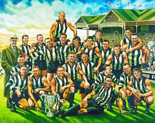 Collingwood Fc Team paint by number